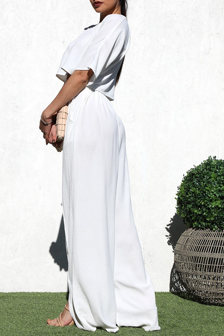 Loose Fit Woven Top and Pant Set